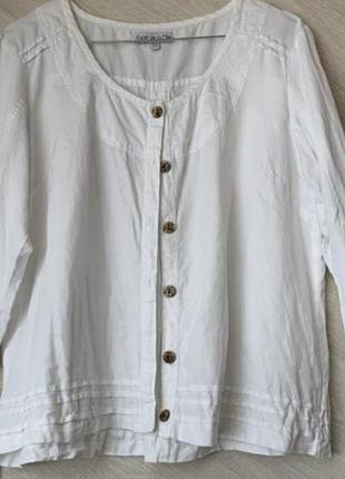 Блуза льон+ бавовна.