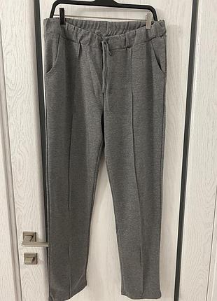Новые тонкие трикотажные брюки на резинке 50 р