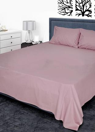 Простынь бязь классическая, простынь хлопок бежево - сливовое  от производителя ярослав украина