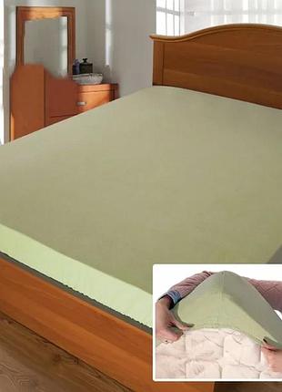 Простынь махровая на резинке евкалипт от производителя ярослав украина