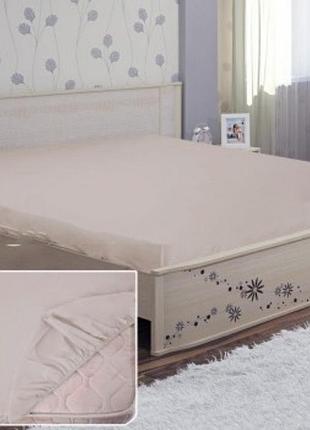 Простынь на резинке бязь серая ярослав