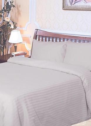 Простыня сатин страйп 04 серая от производителя ярослав