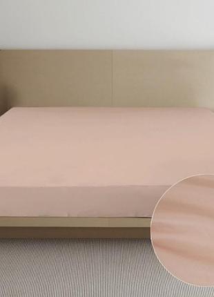 Простынь сатиновая бежевая классическая ярослав