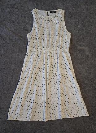 Летнее платье в горох,100%вискоза.