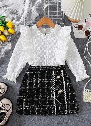 Костюм для дівчинки спідниця блуза
