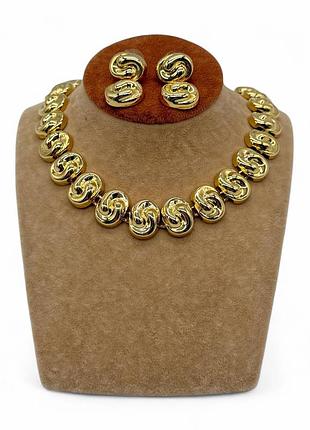 Винтажный набор колье и серьги.