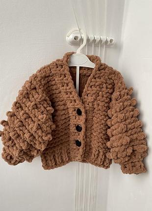 Дитячий вʼязаний кардиган
