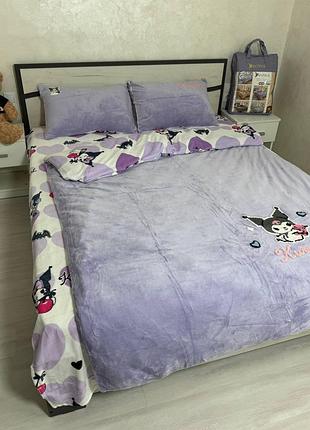 Детское постельное белье велюр (полупораспальное)