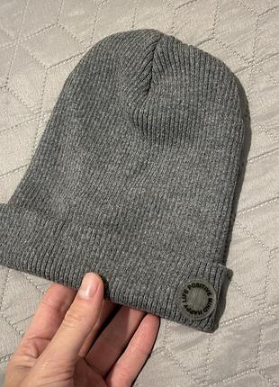 Шапка дитяча сіра zara, зара 1-3