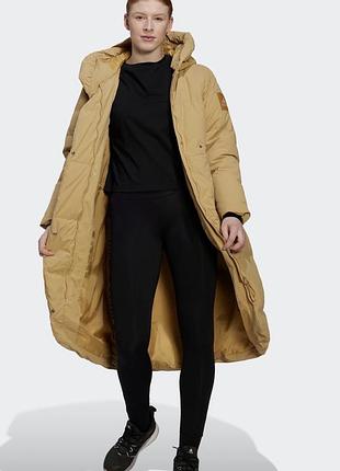 Пуховик big baffle hn9938 бежевий regular fit оригінал/ куртка adidas оригінал