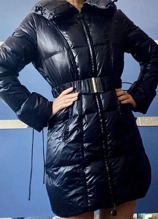 Стильна тепла зимова жіноча куртка exe - натуральний пух