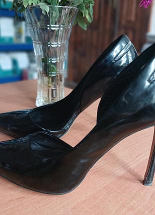 Туфли лакированные кожаные