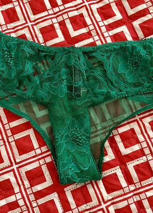 Трусики victoria’s secret смарагдового кольору, м