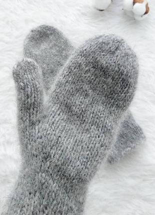 Варежки рукавицы из альпаки1 фото