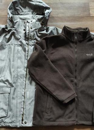 Куртка осень женская большая 3 в одном