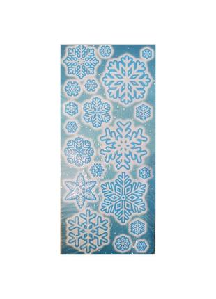 Новогодние наклейки снежинки 21 х 47 см комбинированные livarno home