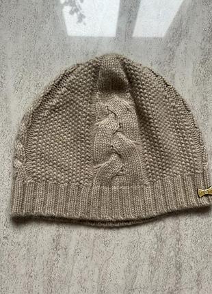 Шапка бини беж кашемир ted baker беж/косы идеал