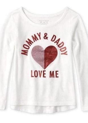 Новий білий реглан лонгслів сhildren's рlace 4 роки