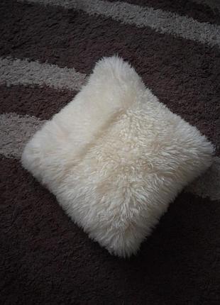 Наволочка из овчины, натуральная кожа, шерсть