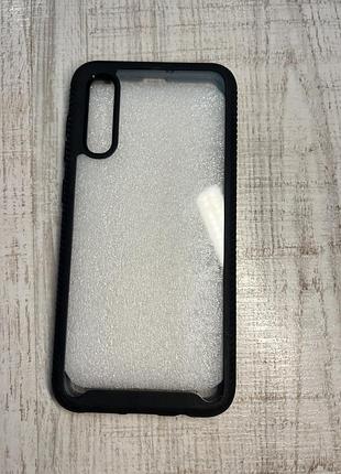 Чохол для samsung galaxy a04 чохол з рамкою для екрану на телефон самсунг а04 чорний