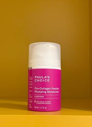 Зволожуючий крем з пептидами paula’s choice pro-collagen peptide plumping moisturiser, 50ml