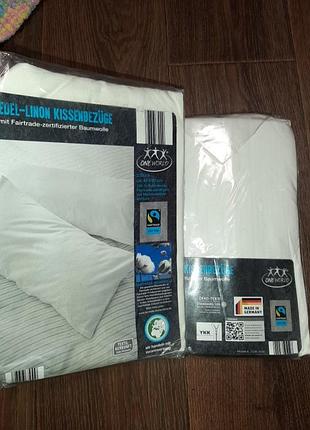 Набор 2шт белые наволочки 40×80см,фирма one world sanfor, 100% хлопок