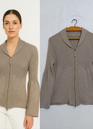 Вязаный кардиган из смесовой шерсти на молнии jean paul by gaultier donna