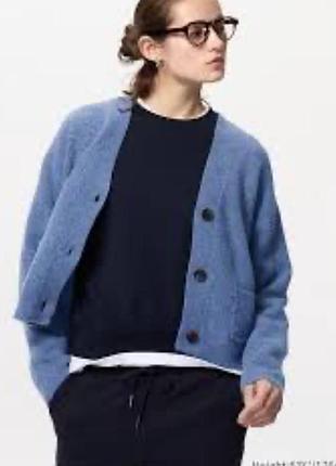 Актуальний брендовий кардиган з вовною uniqlo