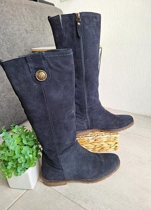 Чоботи з натуральної замші tommy hilfiger 39-39,5