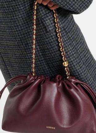 Сумка жіноча шкіряна бордова