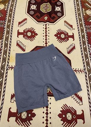 Сірі компресійні шорти gymshark, еластичні, зручні для спорту й тренувань, добре облягають тіло велосипедки ласіни розмір l