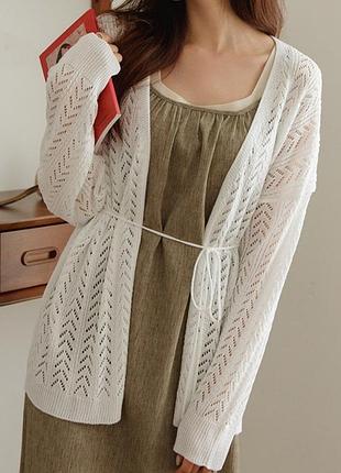 Ажурний кардиган на запах