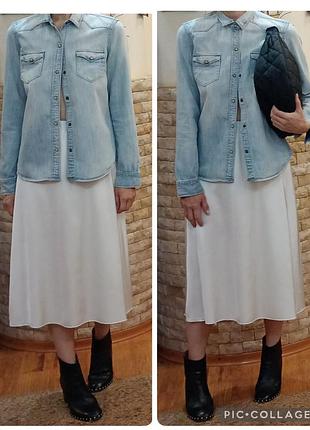 Джинсова дизайнерська сорочка all saints