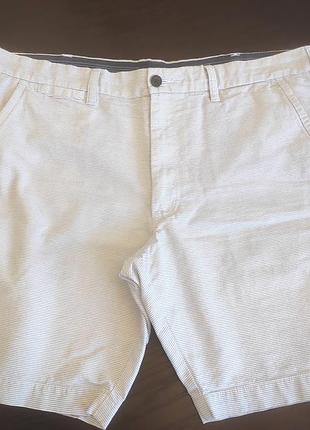 Шорты мужские белые в синюю полоску. бренд