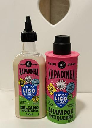 Крем для гладкости и шампунь lola from rio xapadinha disciplinante 200 мл