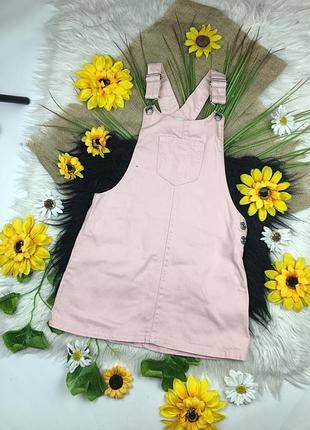 Рожевий джинсовий сарафан на 6-7 років