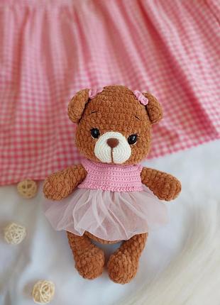 Плюшевый мишка в одежде ручная работа