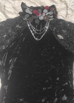 Платье велюровое