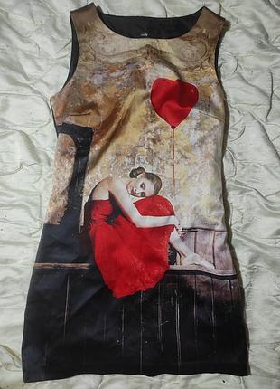 Платье  принт