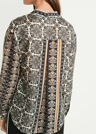 Элегантная льняная блузка рубашка лиоцел next некст 34р-р бренд оригинал