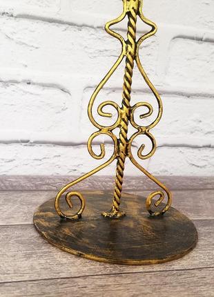 Металлический подсвечник для дом, декор из металла, подсвечник