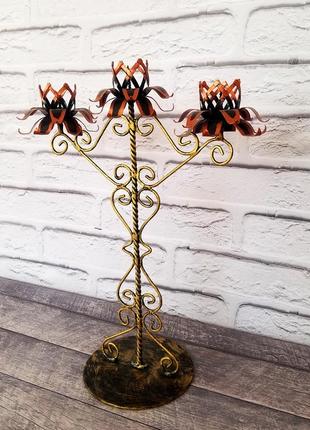 Металлический подсвечник для дом, декор из металла, подсвечник
