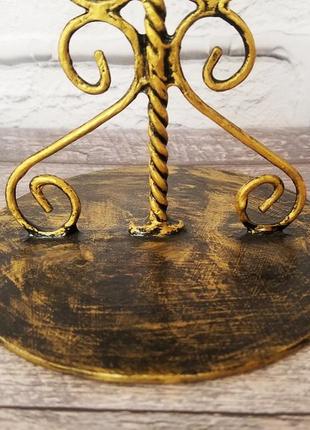 Металлический подсвечник для дом, декор из металла, подсвечник