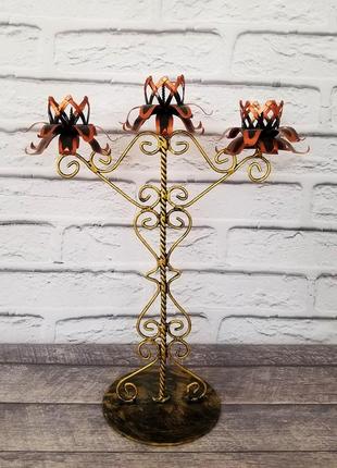 Металлический подсвечник для дом, декор из металла, подсвечник