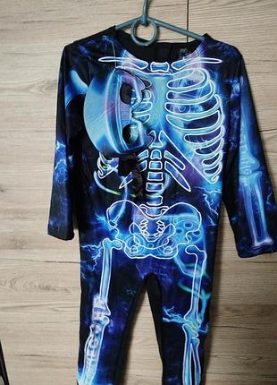 Дитячий карнавальний костюм скелетик на 4-5 років