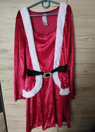 Детский карнавальный костюм на 9-12роках помощницы санты,эльфички.