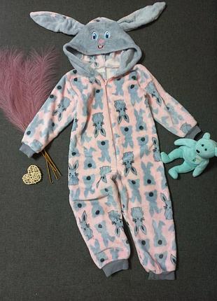 Кигуруми детский с ушками велсофт