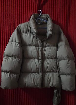 Пуховик кокон uniqlo