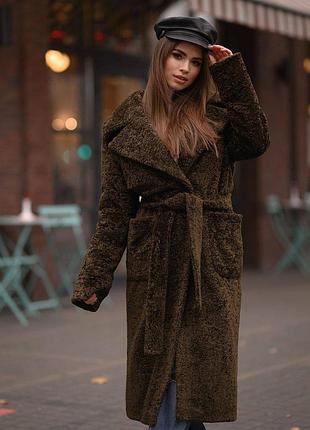 Зимове пальто каракуль