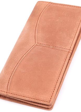 Кошелек унисекс в винтажной натуральной коже 22853 vintage рыжий